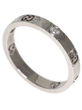 Gucci Icon Heart Diamond Ring 18k White Gold